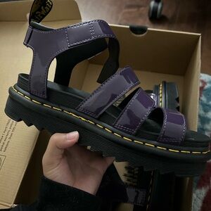 Purple Doc Martens Sandals